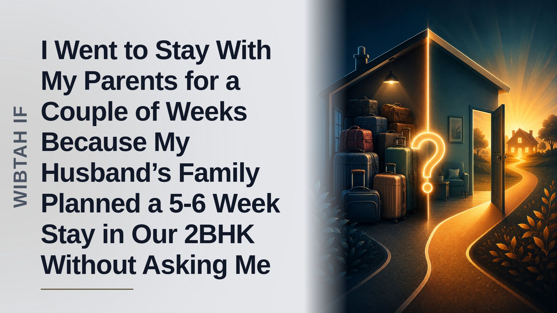 The Displaced Newlywed Who Packed Her Bags Against Her Husband's Six-Week Bait-And-Switch