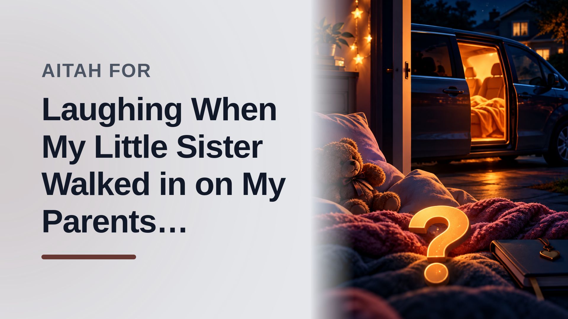 The Experienced Teen Who Couldn't Stop Laughing When Her Naive Sister Investigated The Family Van