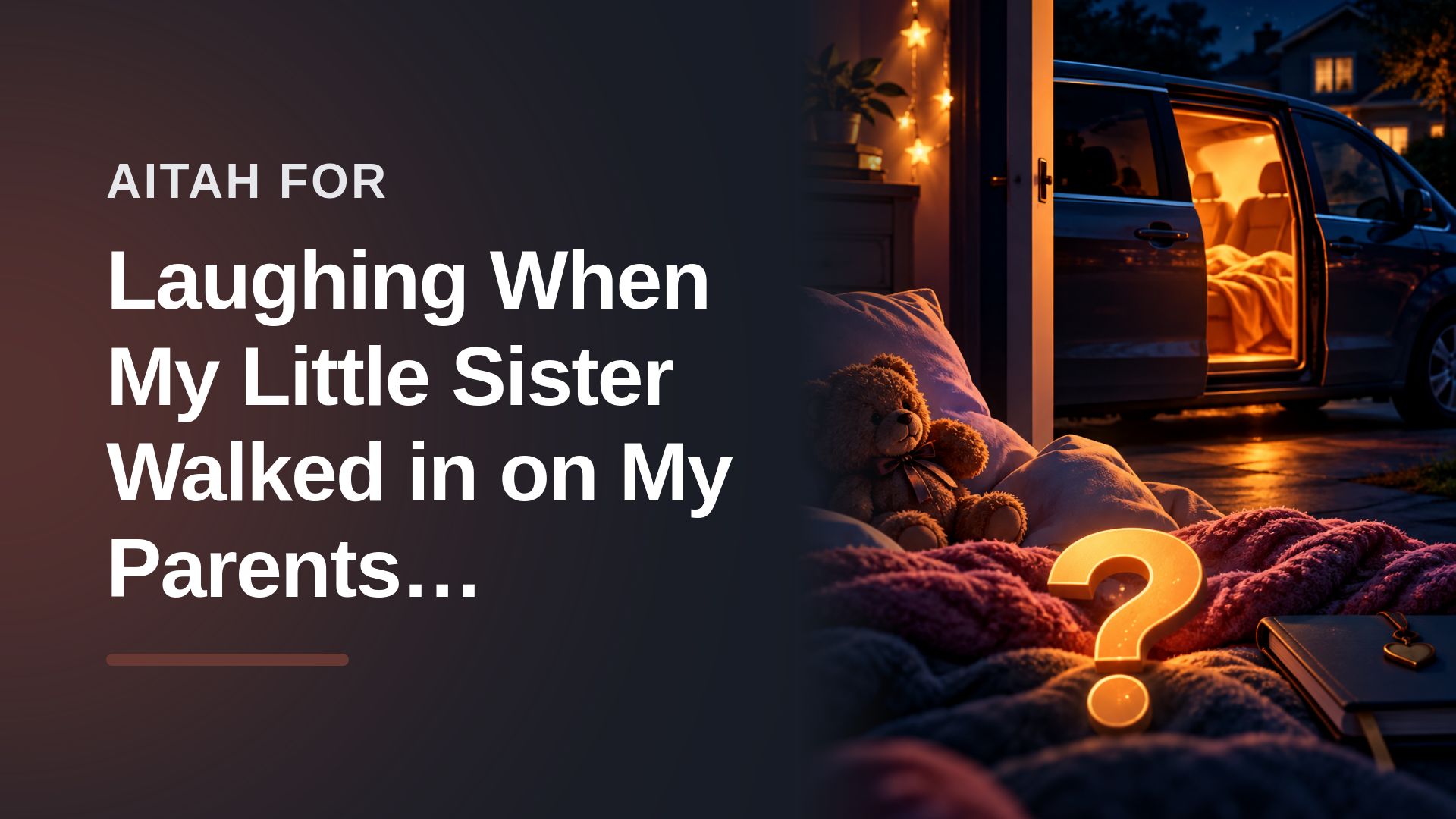 The Experienced Teen Who Couldn't Stop Laughing When Her Naive Sister Investigated The Family Van