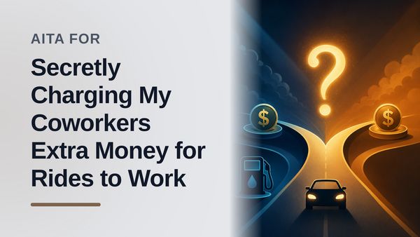 The Opportunist Who Turned Freeloading Coworkers Into a Secret $1,200 Side Hustle