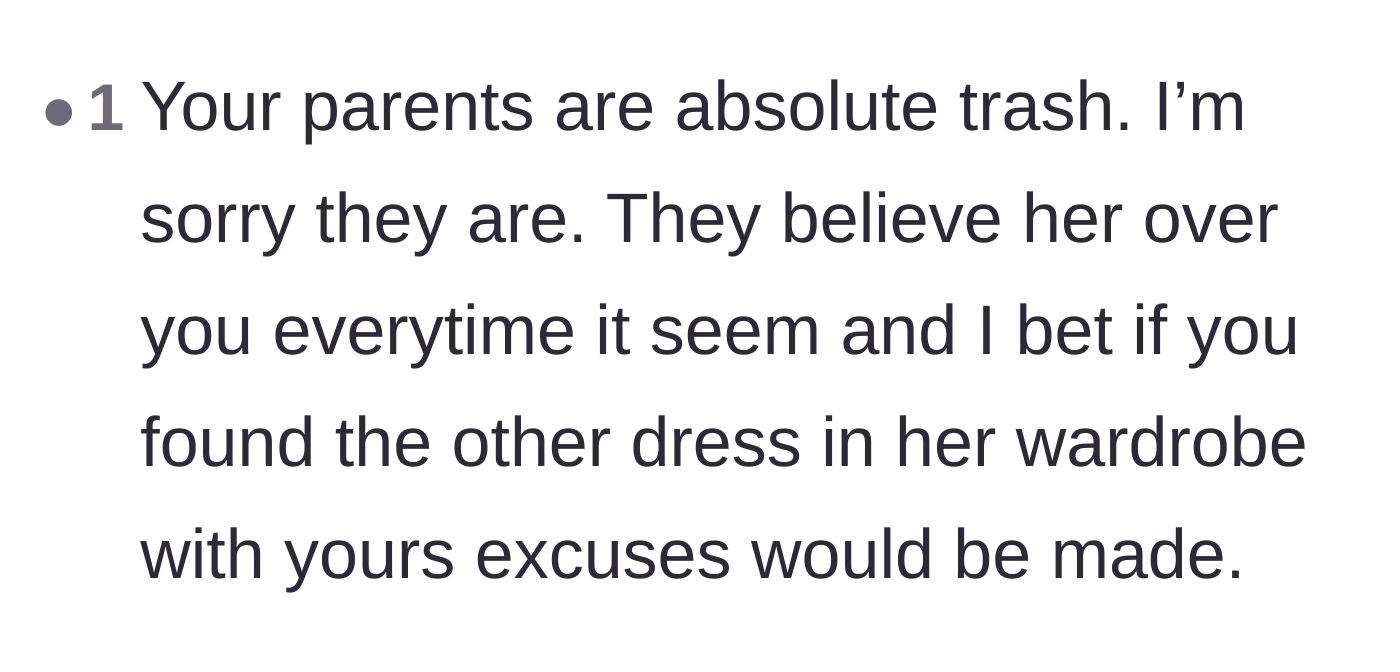 Comment thread 6 - A harsh condemnation of the parents, predicting they would make excuses even if the truth was undeniably proven.