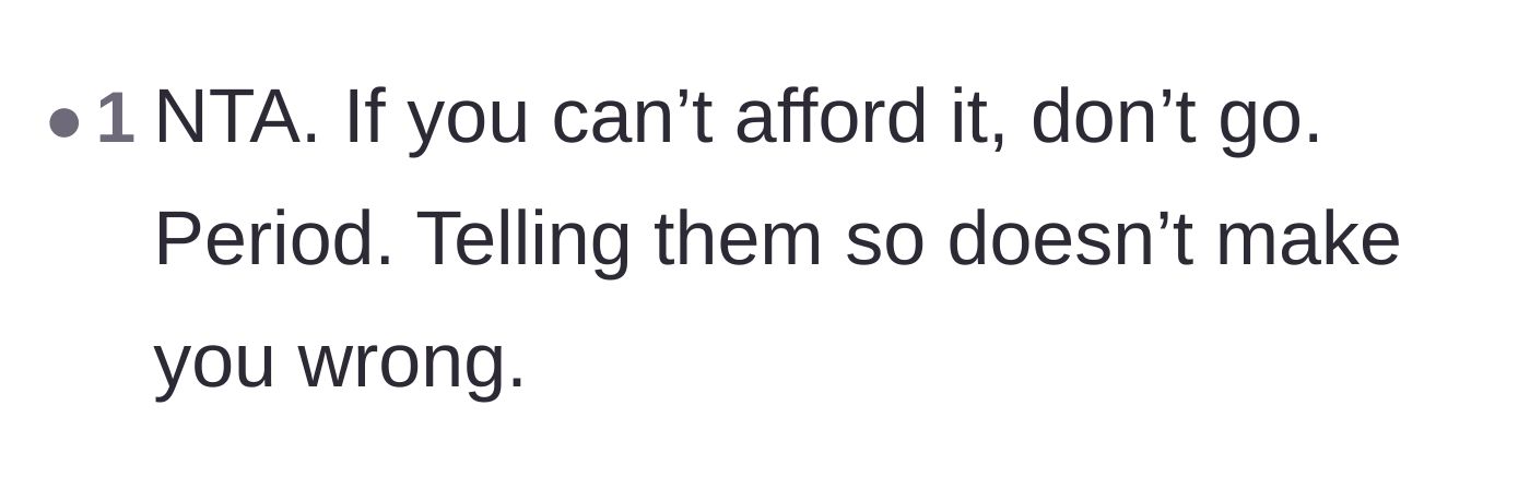 Comment thread 3 - Validation that setting a strict financial boundary does not make the daughter wrong.