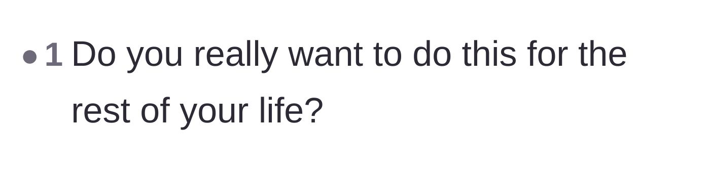 Comment thread 3 - A reader bluntly asking if he wants to endure this dynamic for the rest of his life.
