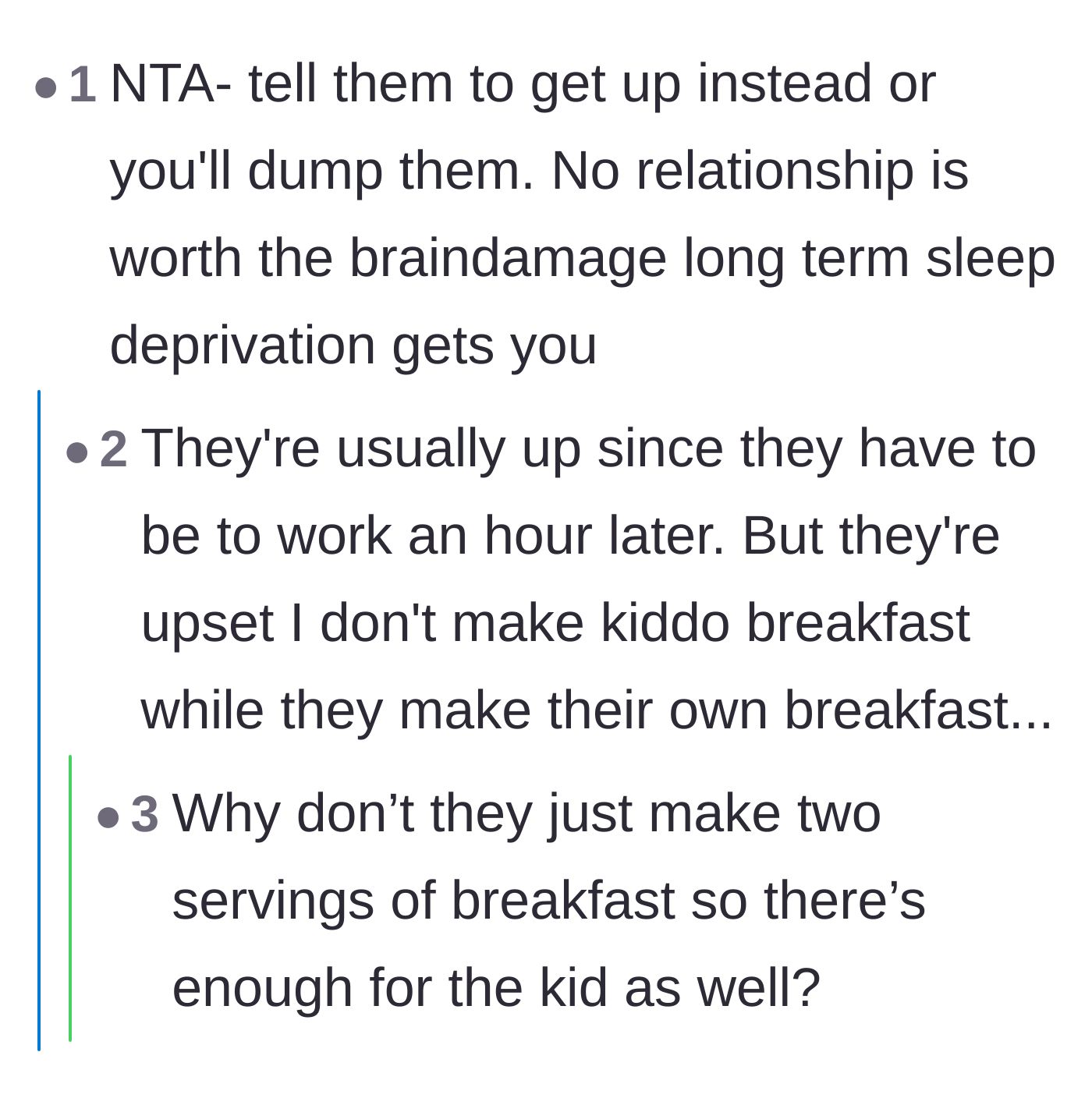 Comment thread 4 - A beautiful, empathetic reply from a fellow sober person breaking down the author's grueling 15-hour daily schedule.