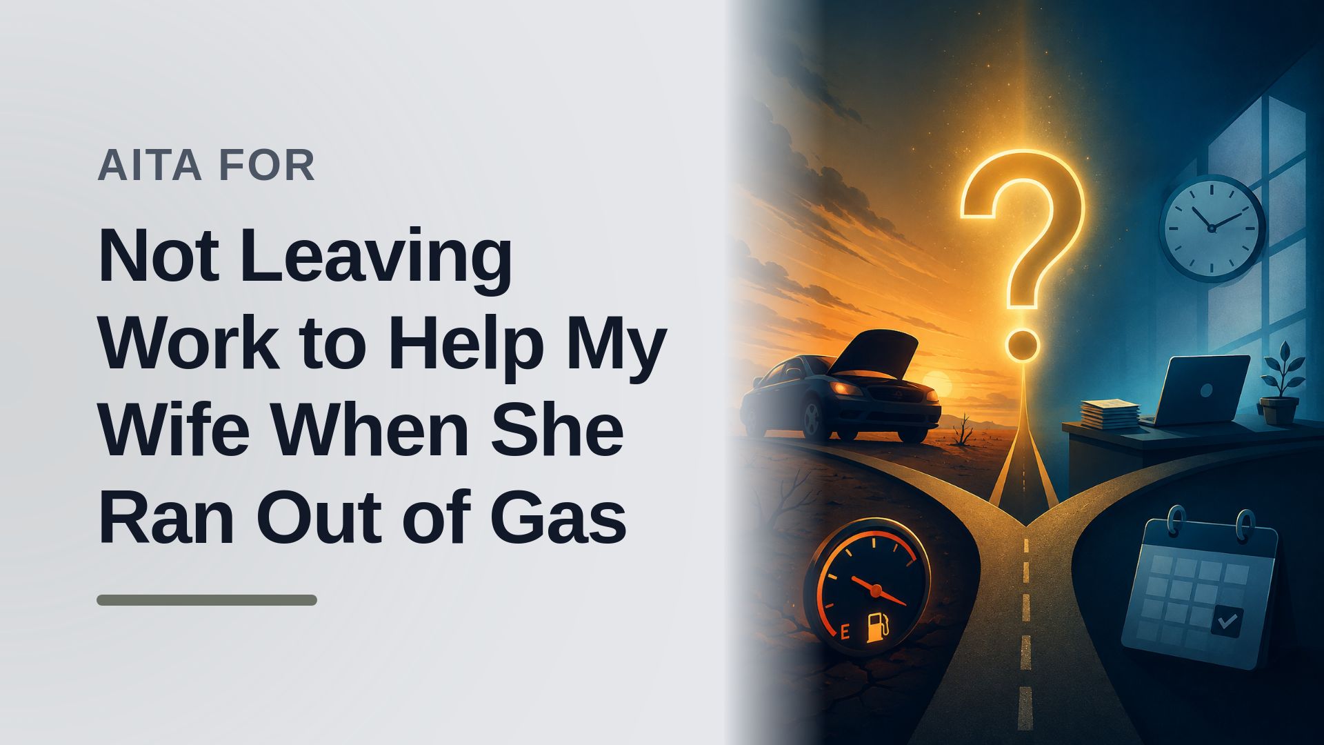 The Overworked Husband Who Held His Boundary Against His Entitled Wife's Highway Demands