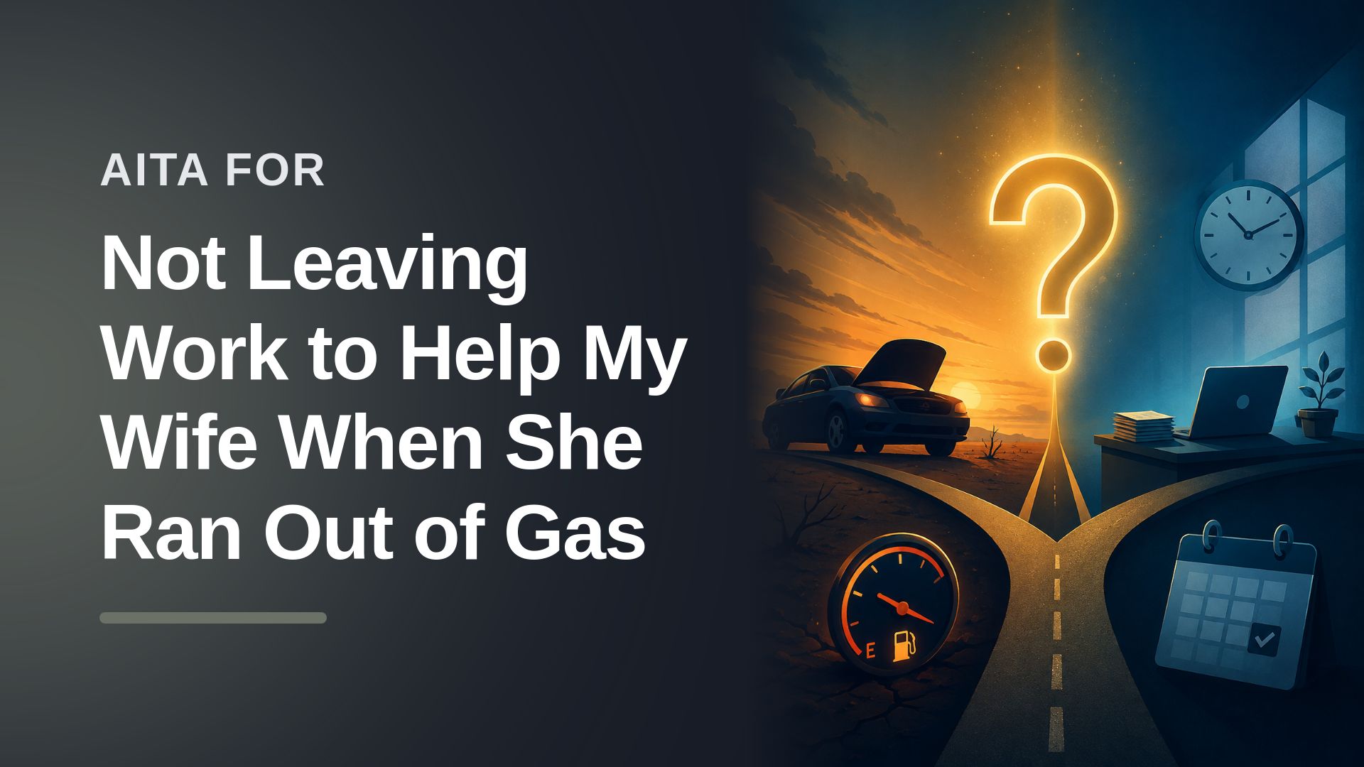 The Overworked Husband Who Held His Boundary Against His Entitled Wife's Highway Demands