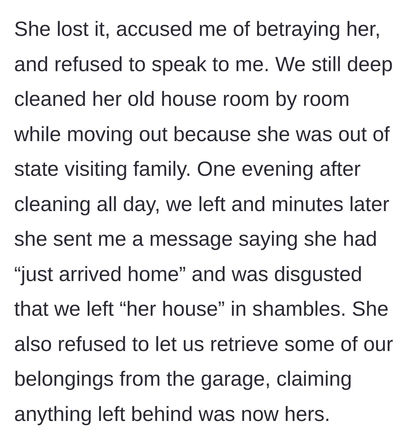 Story part 6 - Mom throws a tantrum, locks them out of their belongings, and lies about the cleaning
