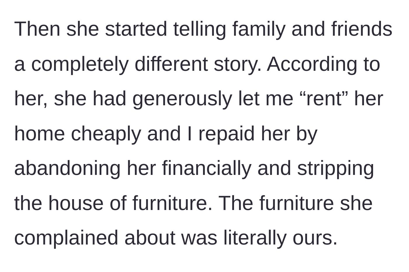 Story part 7 - Mom launches a smear campaign to family and friends