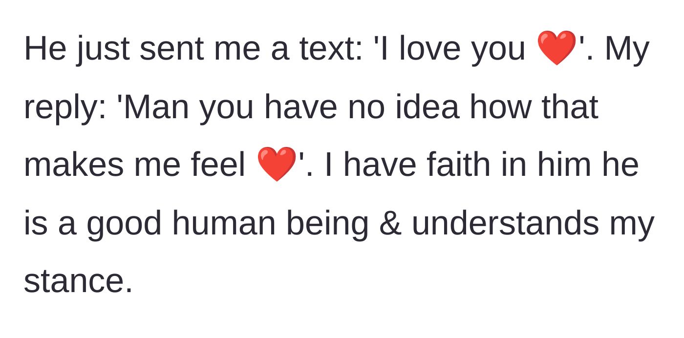 Story part 9 - Son responds with love, and mother hopes he finally understands her boundaries.