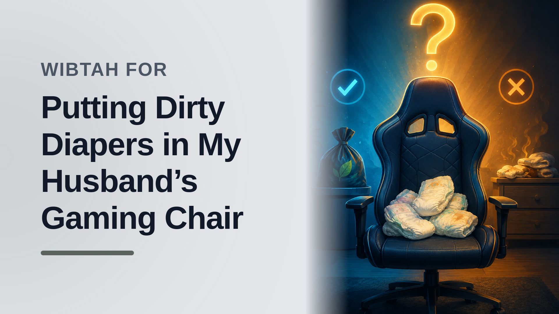 The Overworked Mother Who Deployed Biological Warfare Against Her Clueless Partner's Gaming Chair