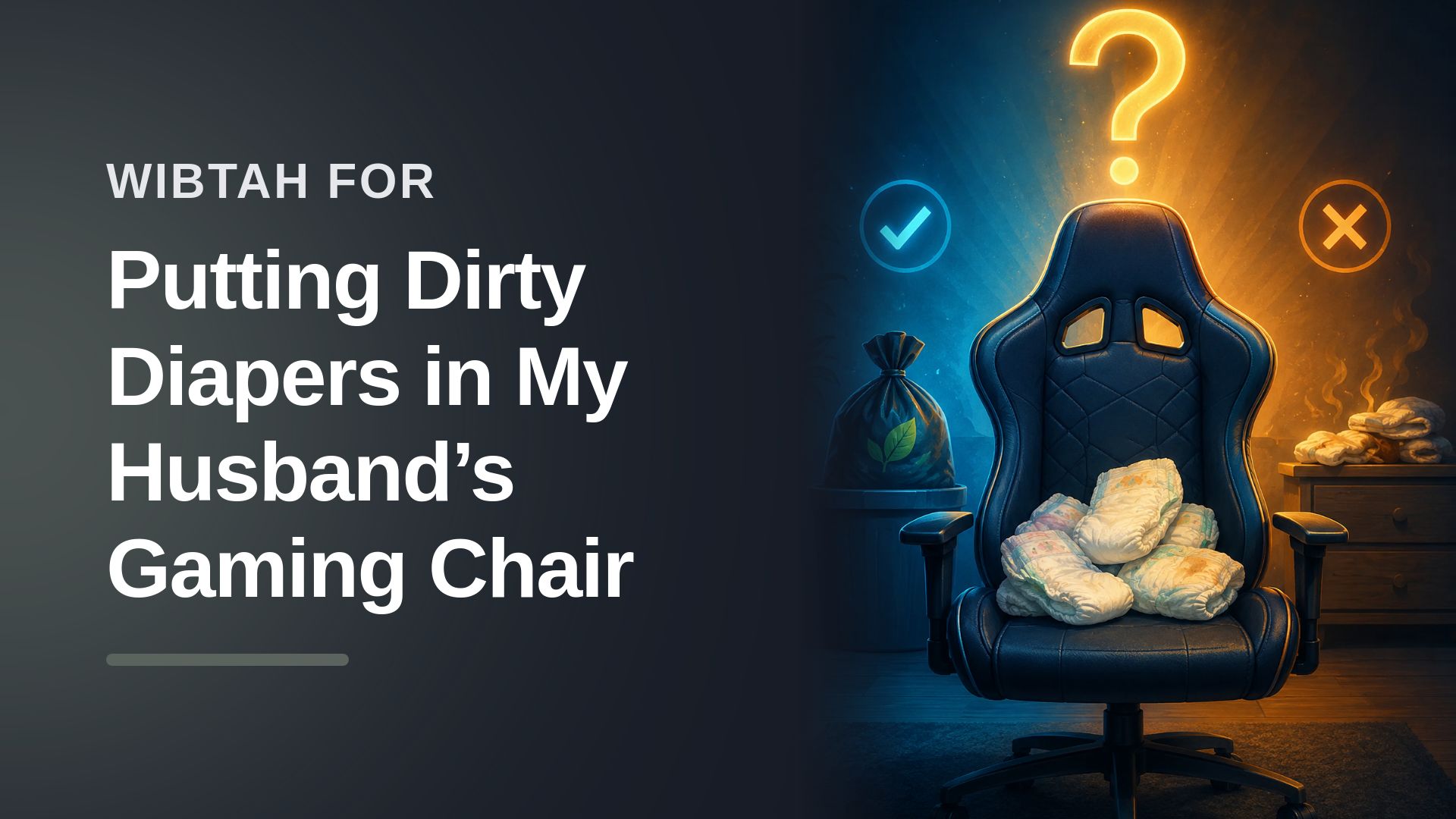 The Overworked Mother Who Deployed Biological Warfare Against Her Clueless Partner's Gaming Chair