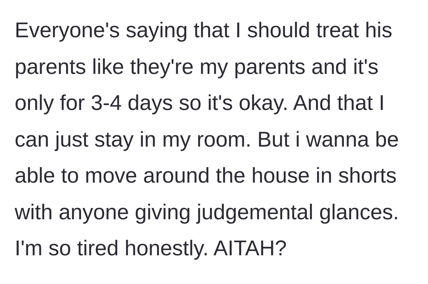 Story part 8 - Friends advise the main character to just accept the situation and hide in her room.
