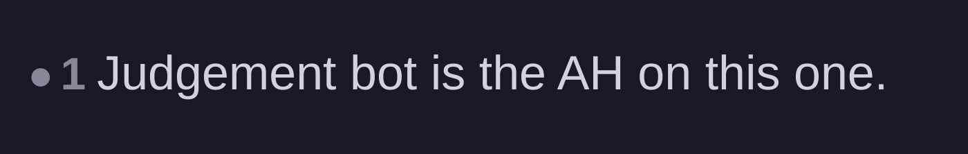 Comment thread 5 - A short comment jokingly declaring the glitching bot as the real villain of the story.