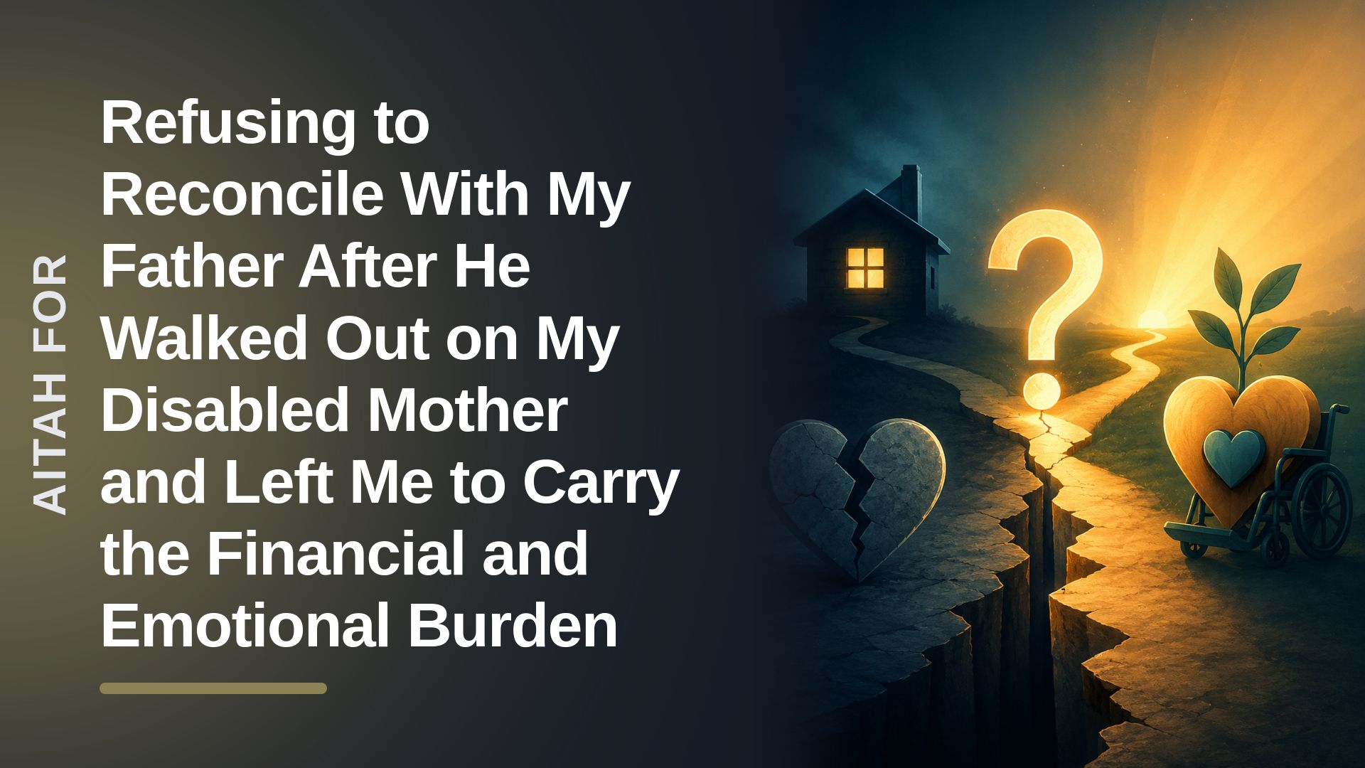 The Overworked Son Who Bailed Out His Disabled Mother Against the Deadbeat Father Who Ran Away