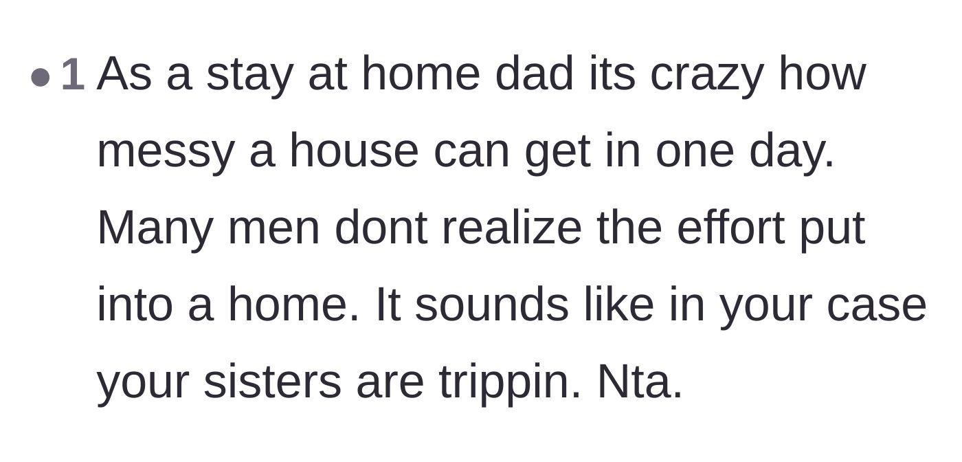 Comment thread 3 - A stay-at-home dad chiming in to validate the working mom's frustration.