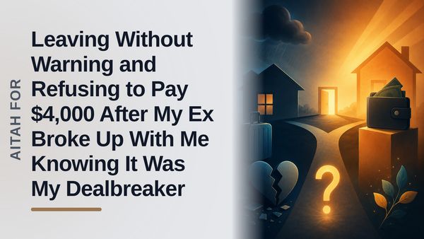 The Walkaway Partner Who Ghosted Her Gaslighting Ex and Refused His Delusional $4,000 Bill