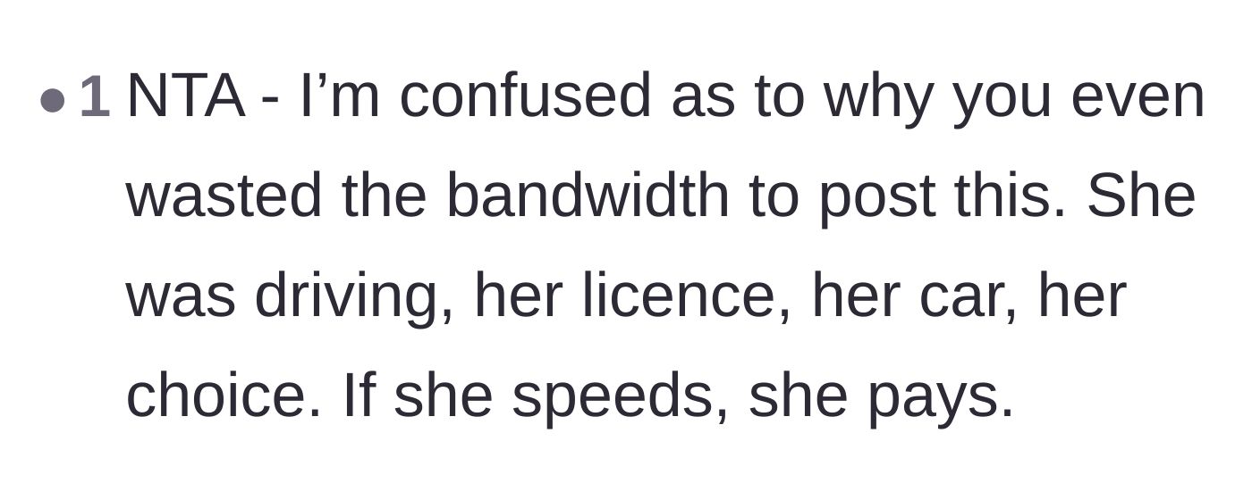 Comment thread 3 - Questioning why the passenger even needed to ask if they were in the wrong
