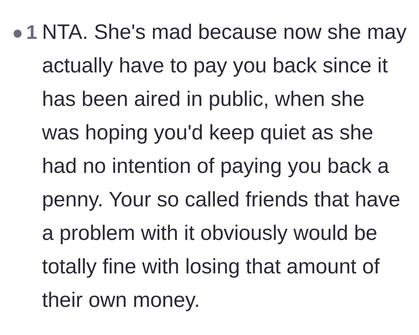 Comment thread 6 - Calling out the silence and hypocrisy of the other friends in the group who didn't defend the author.