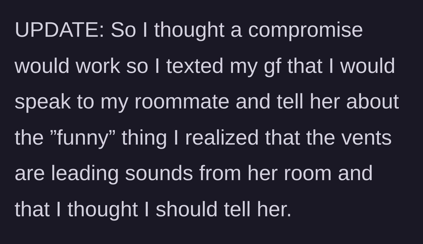 Story part 5 - A text message on a phone suggesting a gentle compromise.