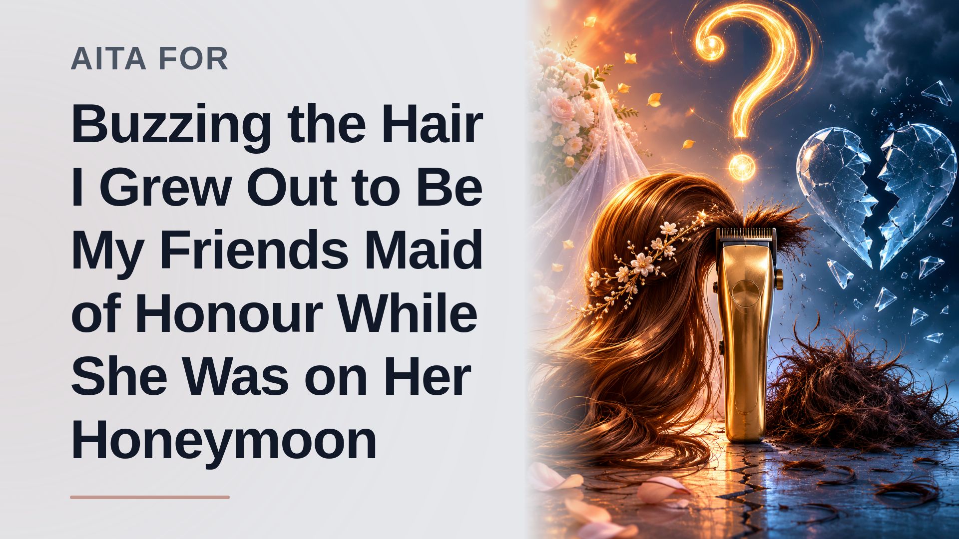 The People-Pleasing Bridesmaid Who Buzzed Her Hair Off and Accidentally Crushed Her Best Friend's Honeymoon Bubble!