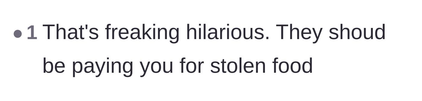 Comment thread 2 - A user laughing at the situation and suggesting the flatmates owe her money.
