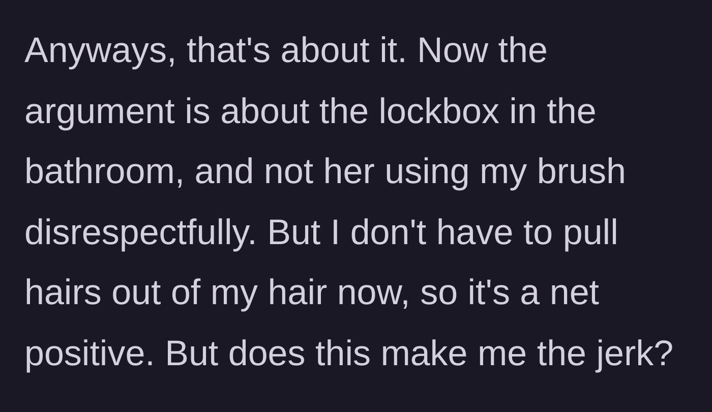 Story part 6 - A person smiling victoriously while perfectly styling their hair, ignoring the muffled complaints coming from the hallway.