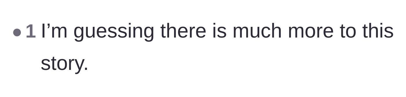 Comment thread 3 - A short comment guessing there is a hidden backstory to the dramatic reaction.