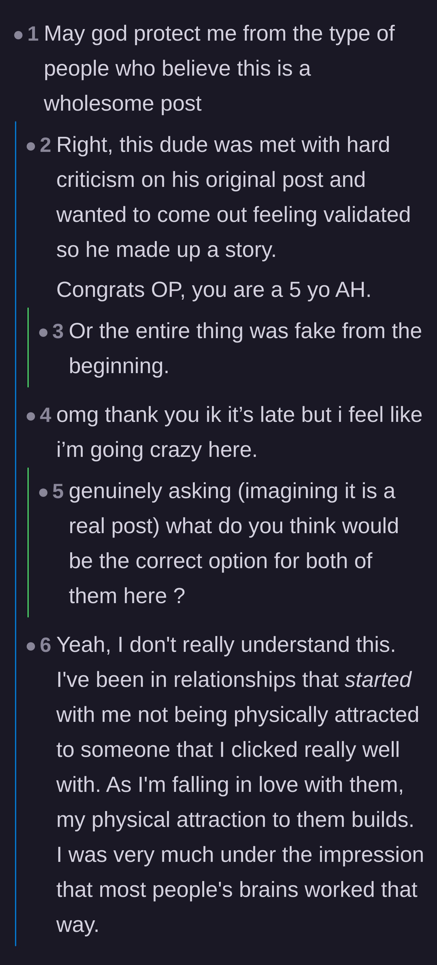 Comment thread 2 - Readers refusing to see the wholesome side of the update, calling out the couple's life choices.