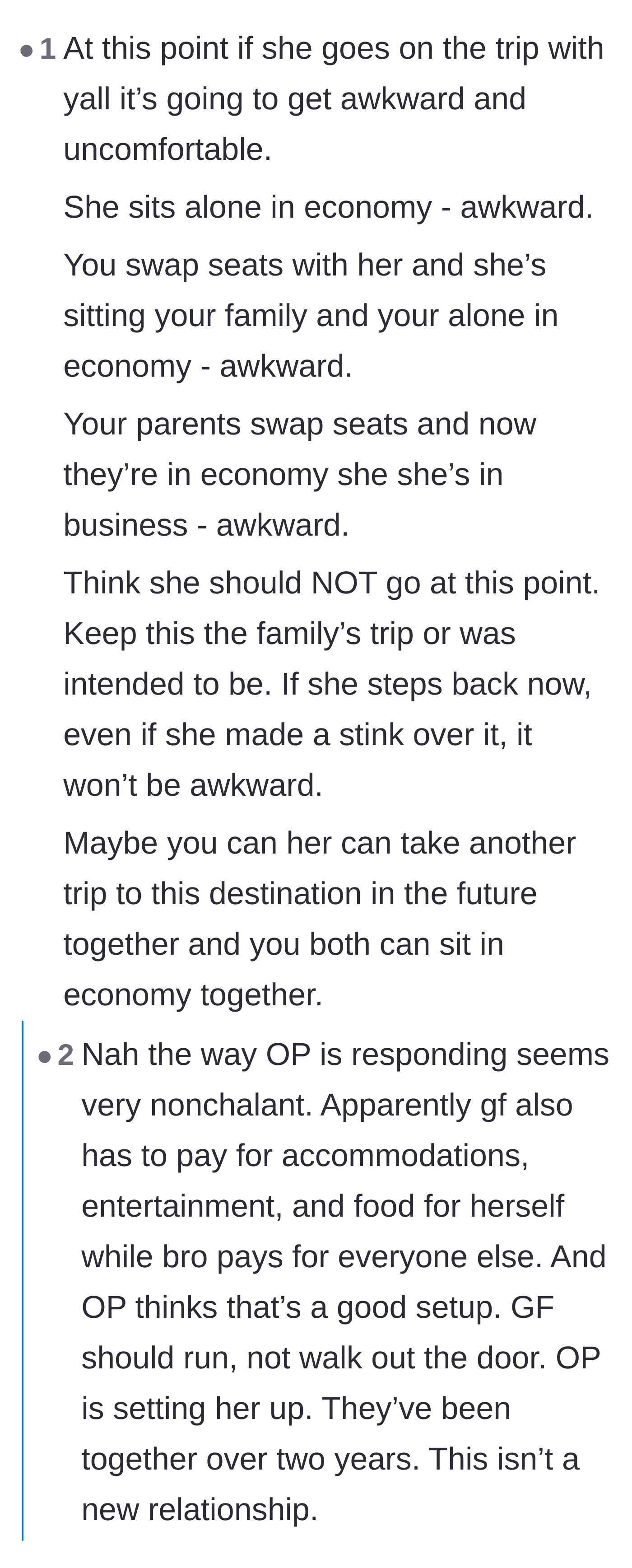Comment thread 5 - Breaking down why every possible seating arrangement is now a lose-lose scenario