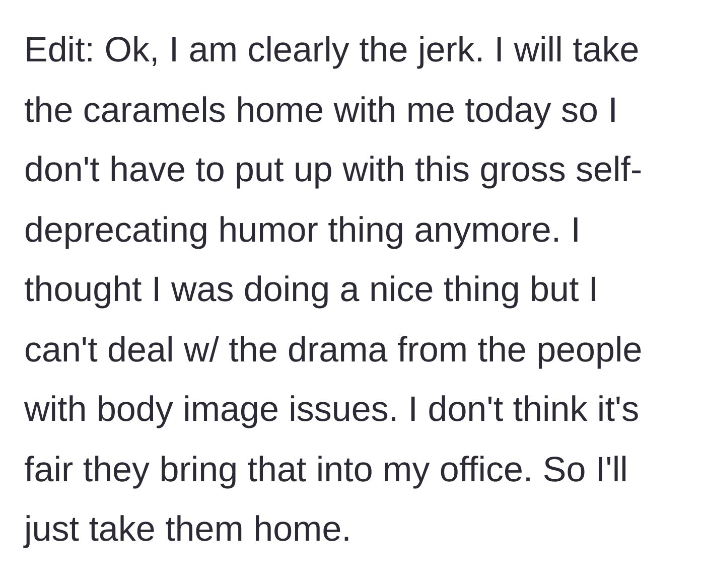 Story part 6 - The candy jar being packed up and removed from the desk entirely.