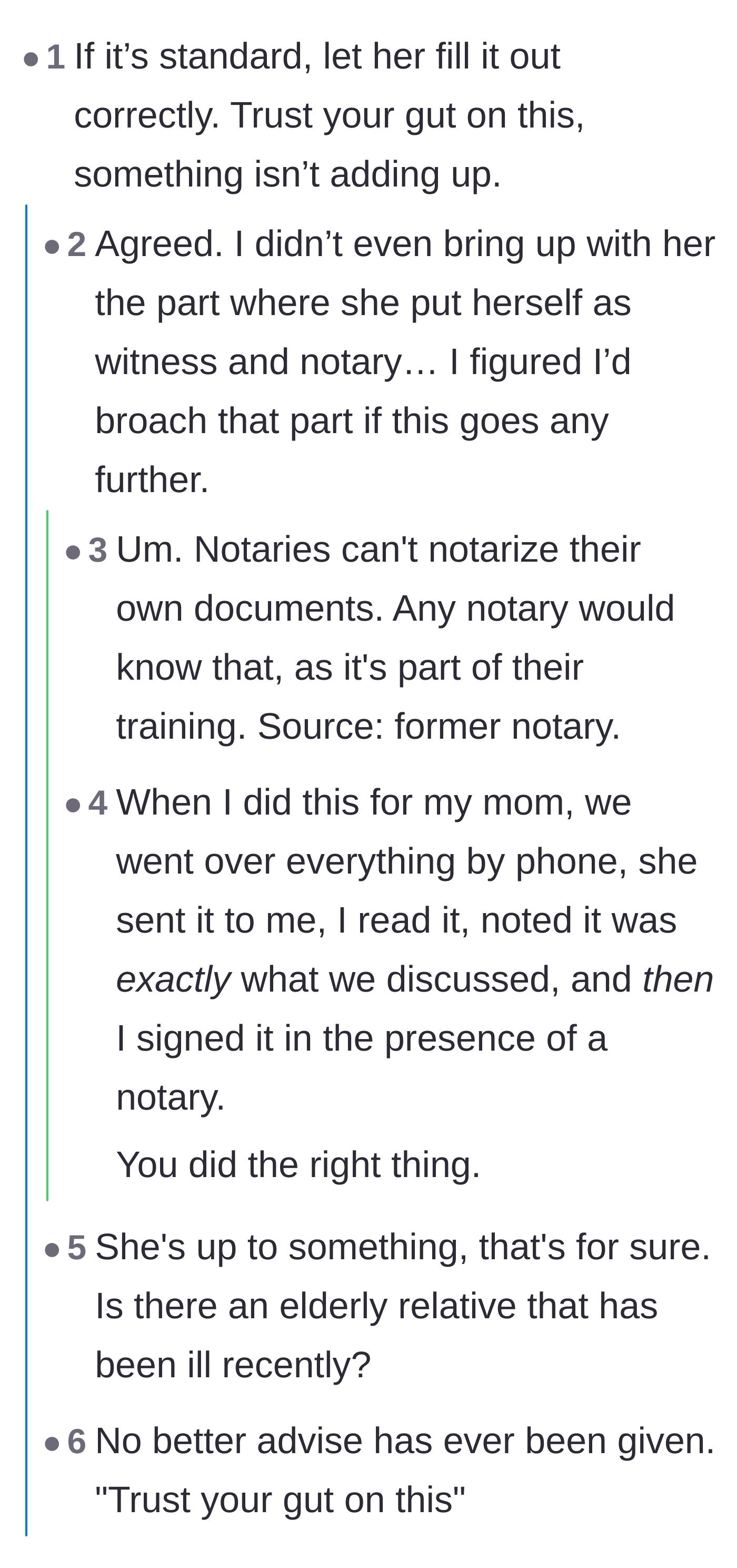 Comment thread 2 - Readers urge the daughter to trust her gut, theorizing the mother might be targeting her hard-earned savings.