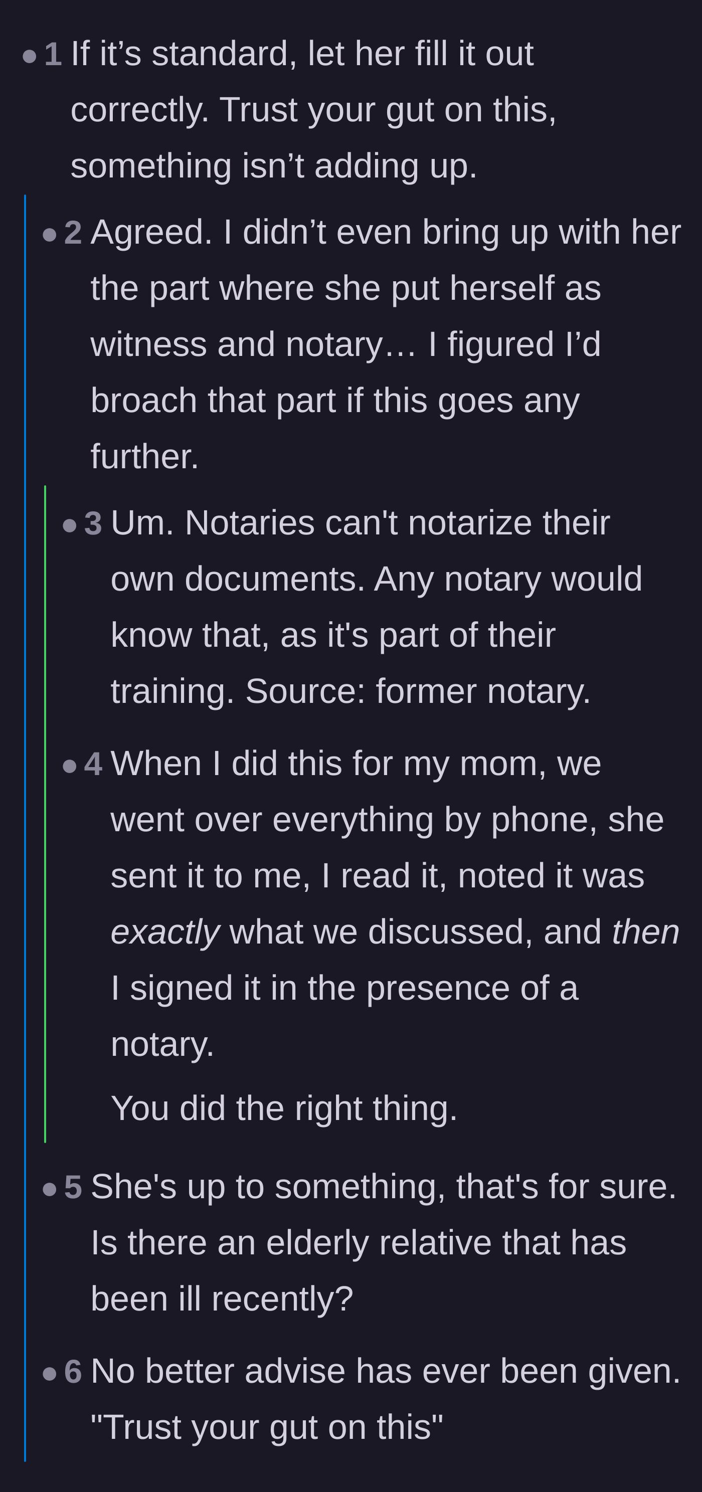 Comment thread 2 - Readers urge the daughter to trust her gut, theorizing the mother might be targeting her hard-earned savings.