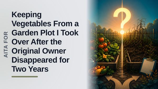 The Pragmatic Gardener Who Cultivated an Abandoned Plot Against the Entitled Returnee Demanding the Harvest