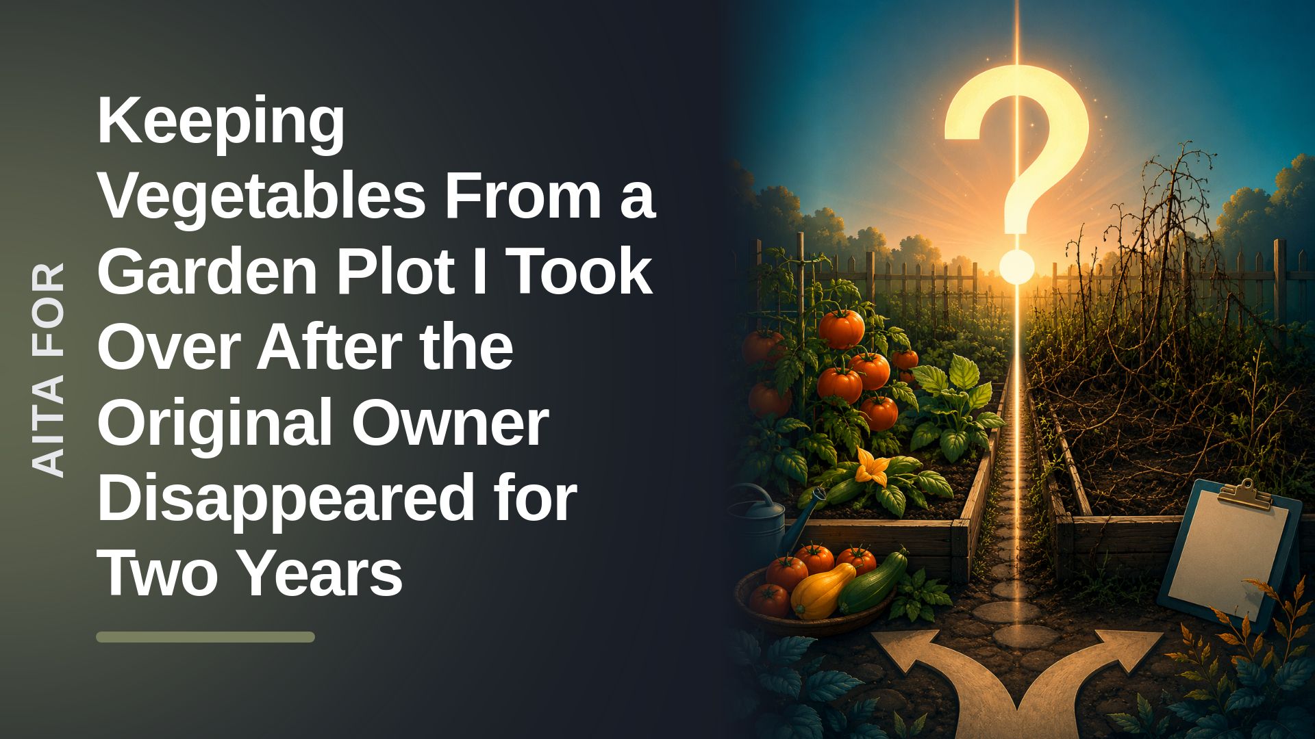 The Pragmatic Gardener Who Cultivated an Abandoned Plot Against the Entitled Returnee Demanding the Harvest