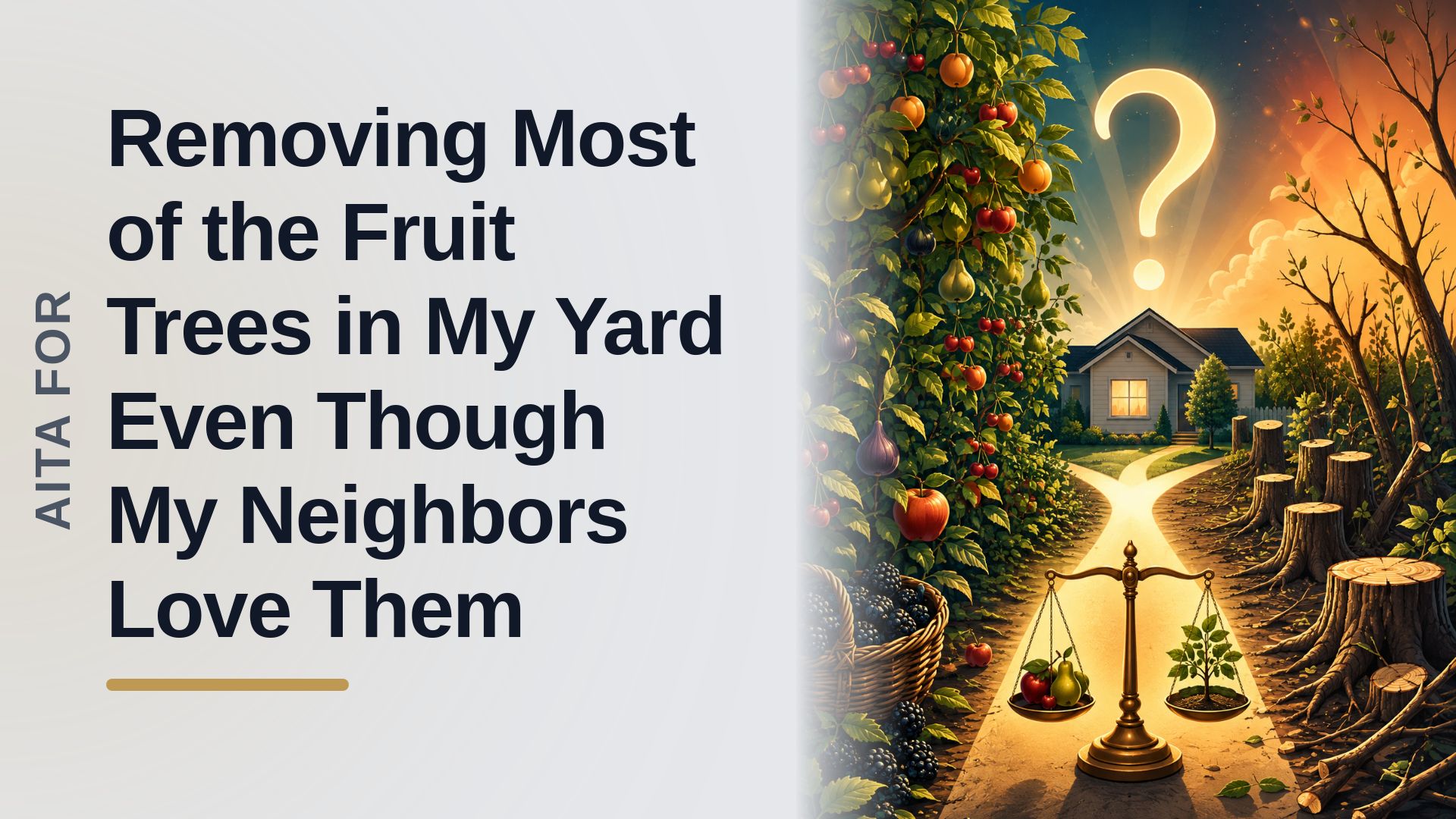 The Pragmatic Homeowner Who Cut Off The Entitled Neighborhood Orchard