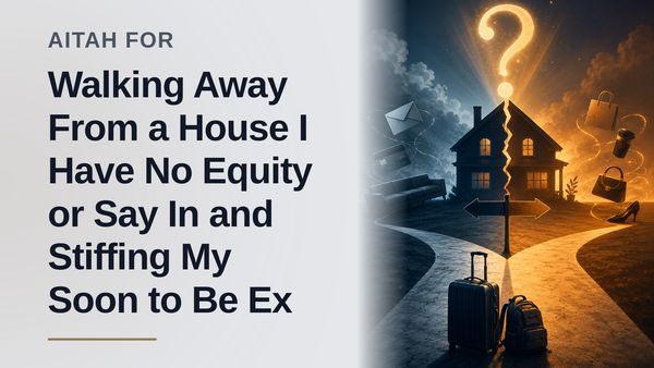 The Pragmatic Husband Who Packed His Bags and Financially Ghosted His Cheating Wife