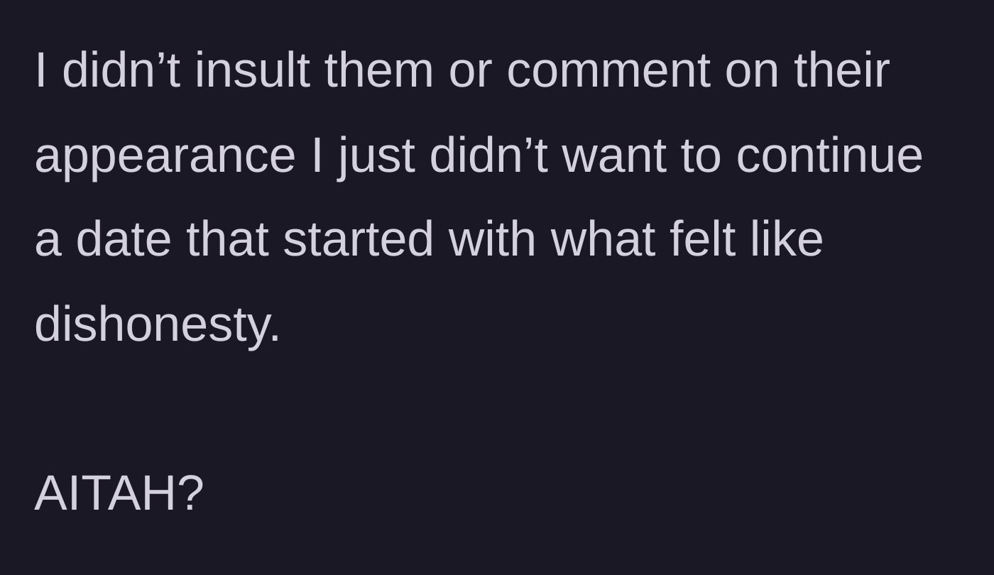 Story part 5 - Main character clarifying she didn't insult him, just refused to start a connection based on a lie, asking if she is to blame.