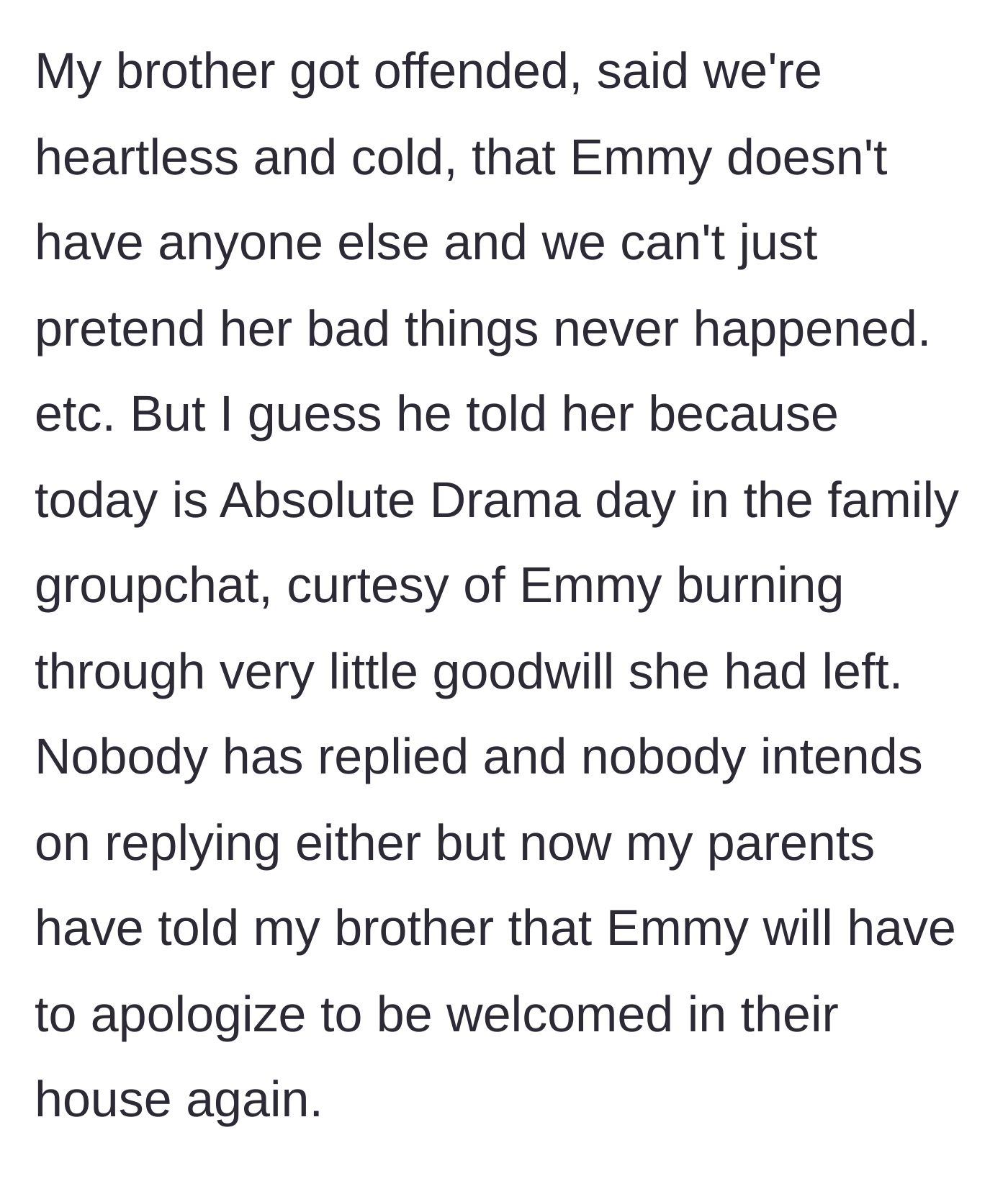 Story part 7 - The resulting groupchat explosion and the parents' final demand for an apology.