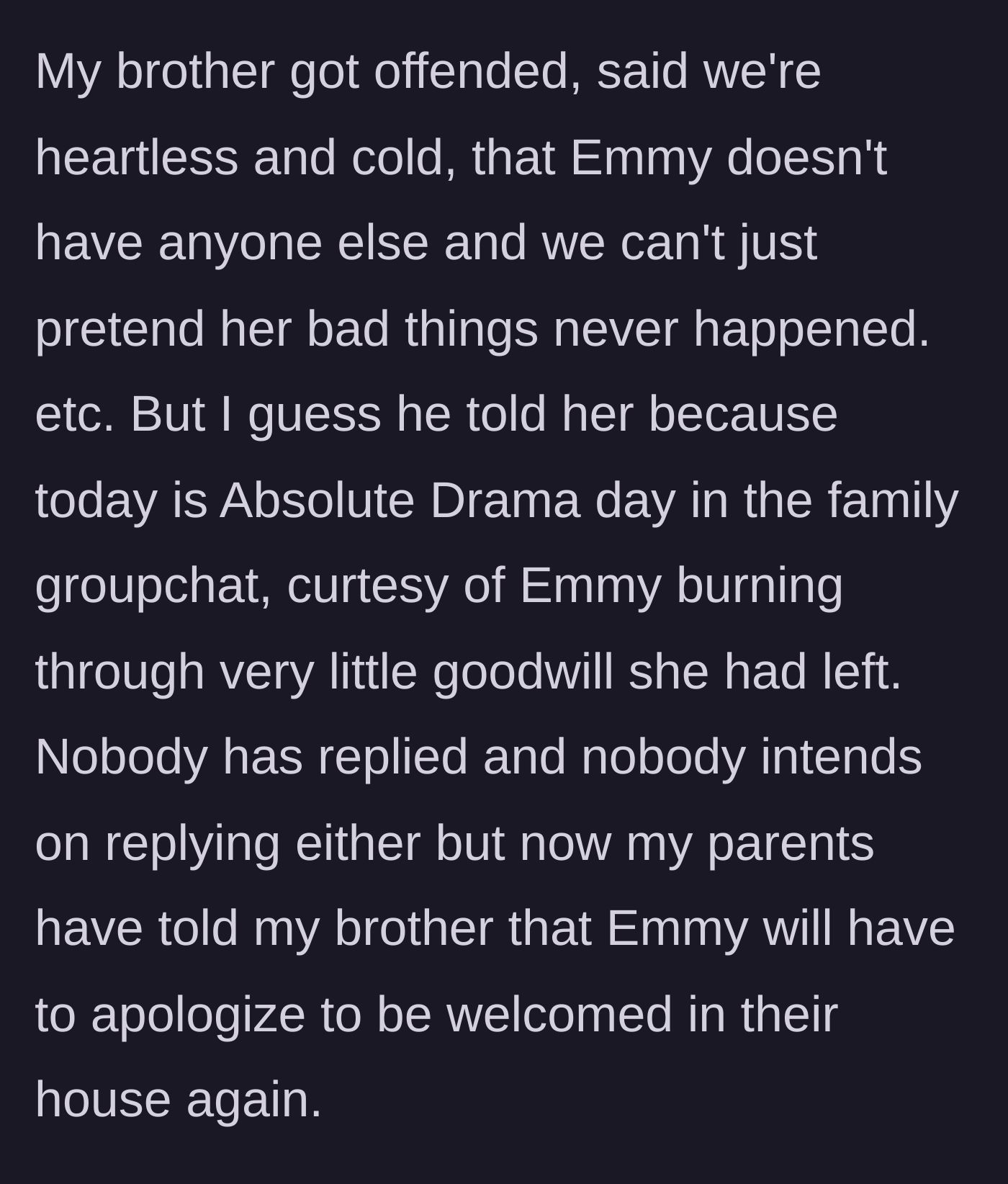 Story part 7 - The resulting groupchat explosion and the parents' final demand for an apology.