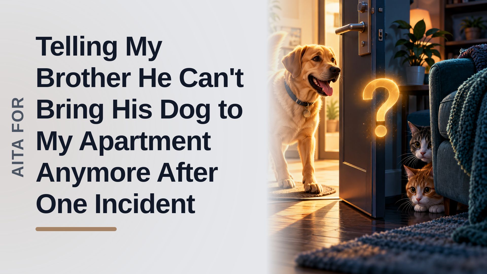 The Protective Cat Guardian Who Barred Her Presumptuous Brother's Dog After an Uninvited Visit Went Wrong