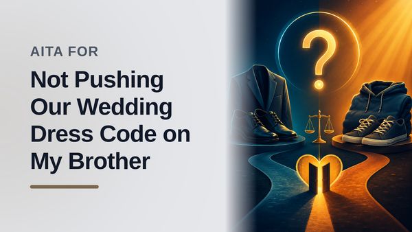 The Protective Peacemaker Who Caved To A Controlling Bridezilla (And Broke His Brother's Heart!)