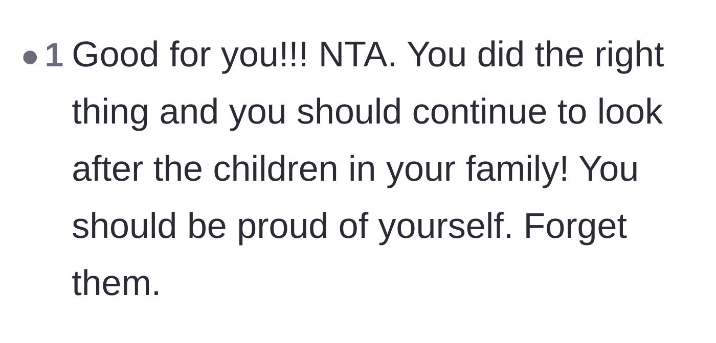 Comment thread 2 - Unapologetic praise for the 21-year-old's protective actions against his family.