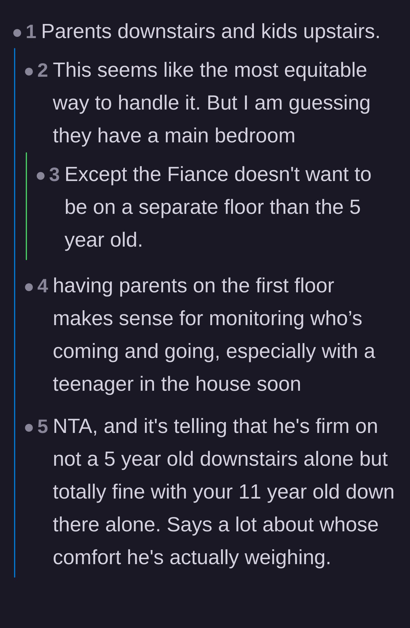 Comment thread discussing the hypocrisy of the stepdad and the logistics of teenagers sneaking out.