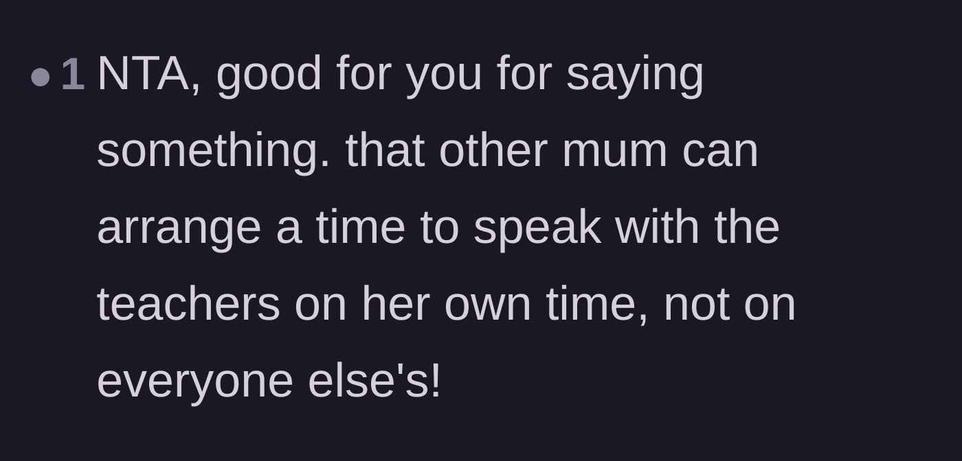 Comment thread 4 - Validating the mother for speaking up and telling other parents to book their own appointments.