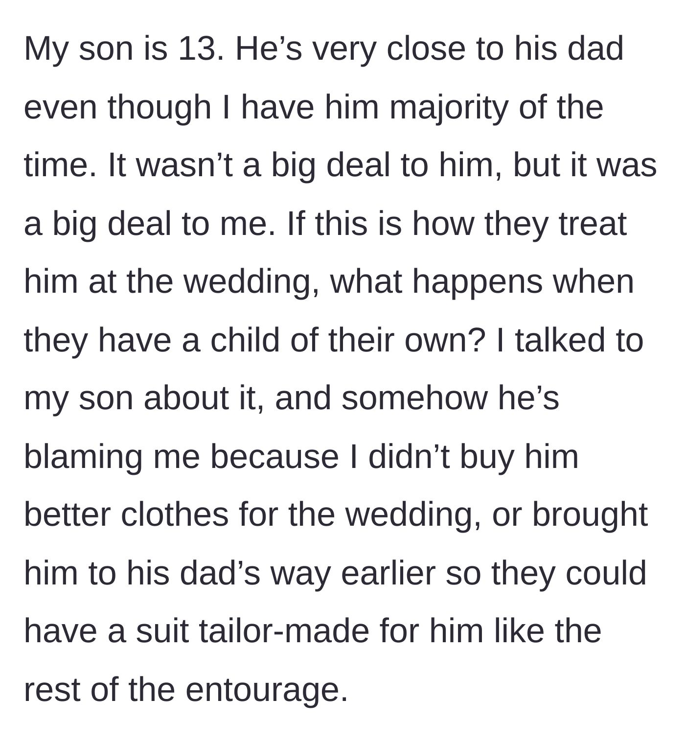 Story part 4 - A heartbroken mother having a tense, sad conversation with her teenage son, who looks visibly upset.