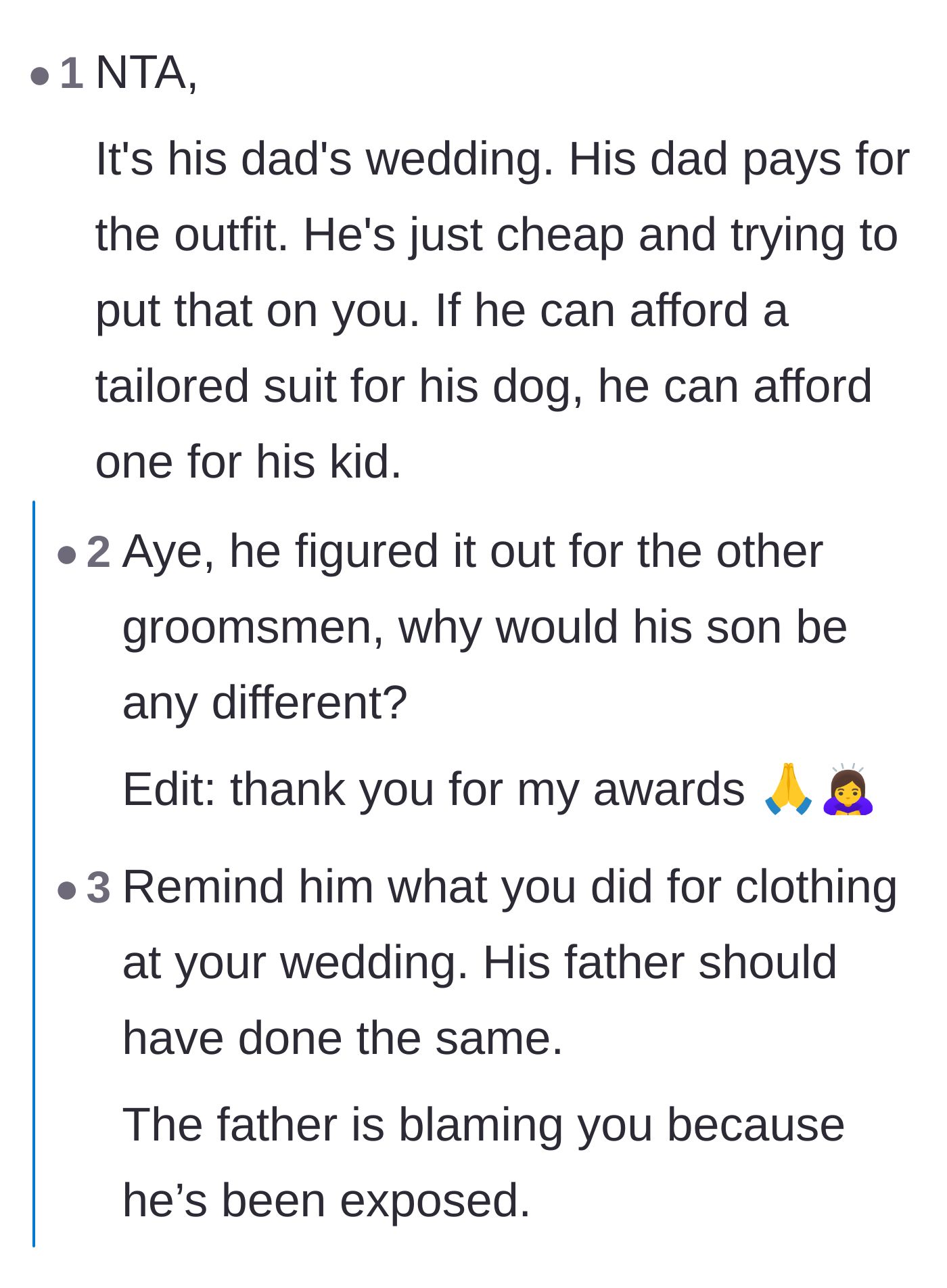 Comment thread 1 - A deep dive into why children blame the 'safe parent' when their neglectful parent breaks their heart.