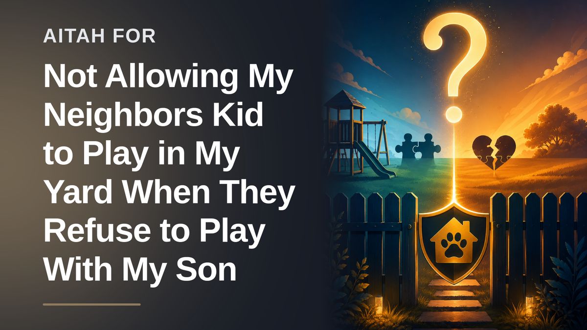 The Protective Mother Who Banned The Petty Neighbors Over A Playground Turf War