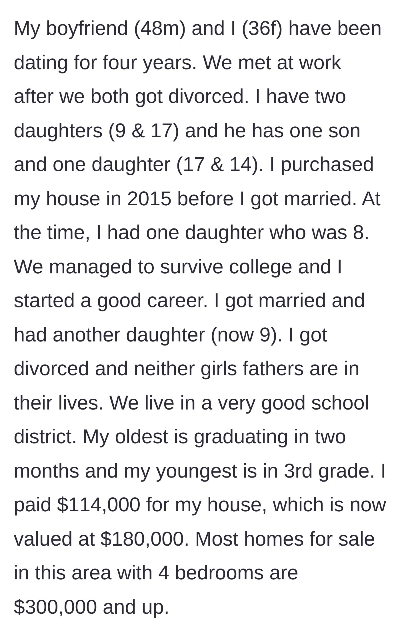Story part 1 - A 36-year-old single mother explains her hard-earned home ownership and her children's excellent school district.