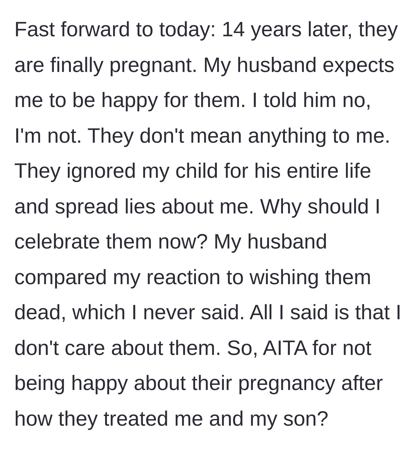 Story part 3 - A tense, emotionally exhausting conversation between a husband and wife, with the wife looking completely drained but resolute in her boundaries.