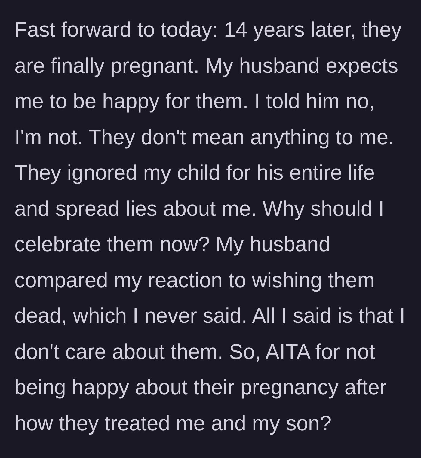Story part 3 - A tense, emotionally exhausting conversation between a husband and wife, with the wife looking completely drained but resolute in her boundaries.